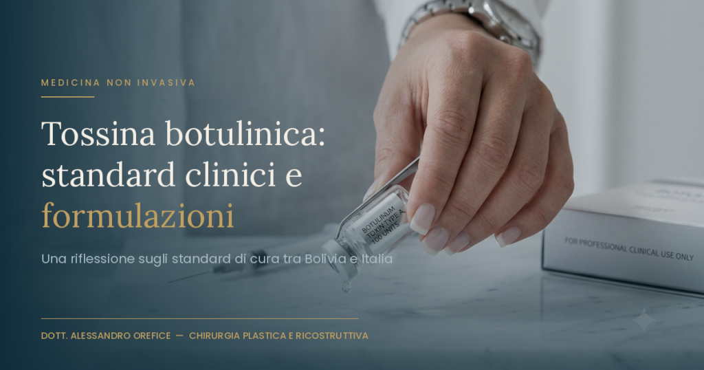 Tossina botulinica - standard clinici e formulazioni, Dott. Alessandro Orefice